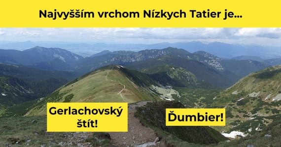 Najvyšší bod Nízkych Tatier