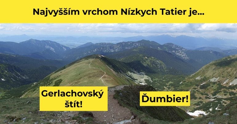 Najvyšší bod Nízkych Tatier
