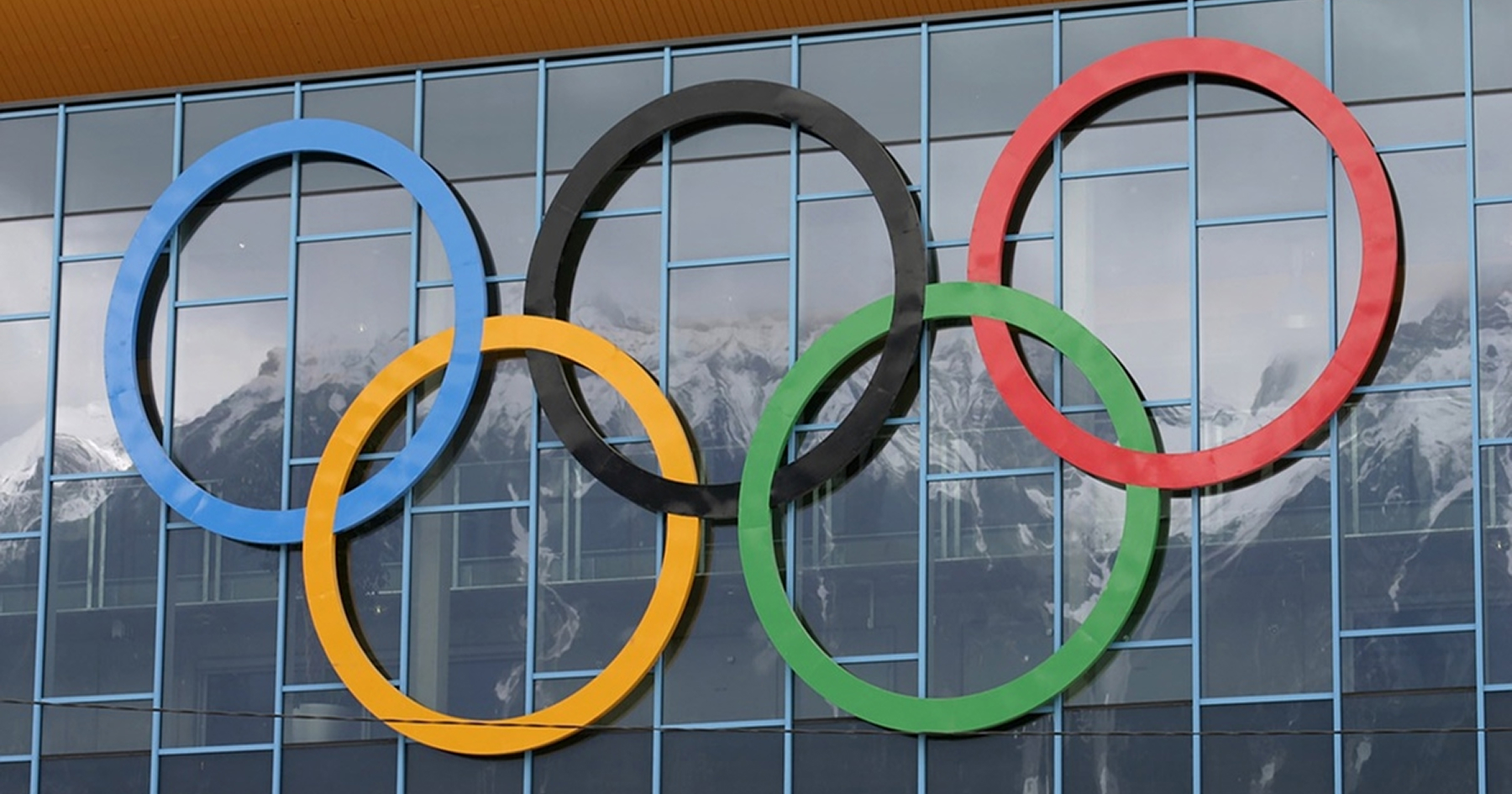 Pohľad na olympijské kruhy