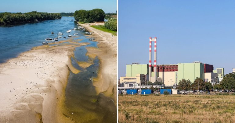 Nízka hladina Dunaja a elektráreň v Paksi