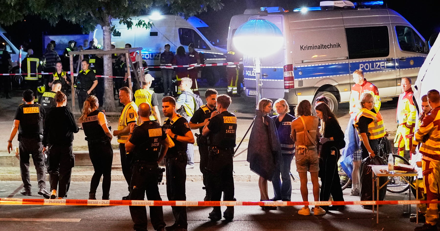 Pohľad na miesto po incidente
