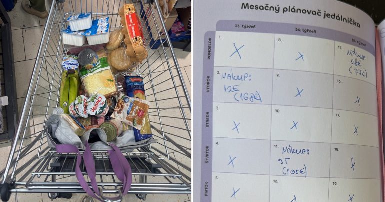 plánovač jedálnička a nákupu potravín
