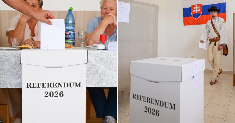 Volebná schránka počas referenda