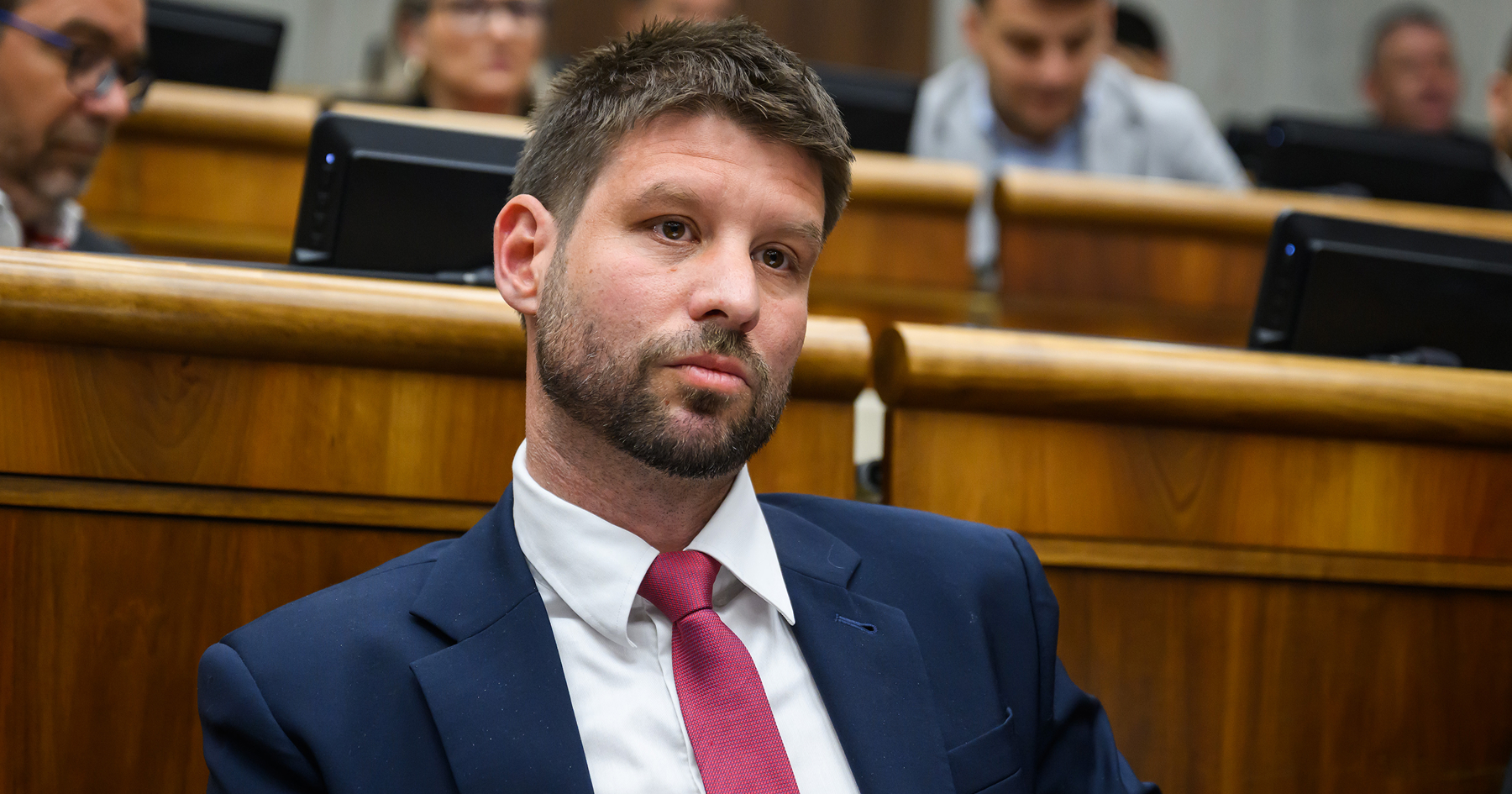 Michal Šimečka v Národnej rade SR