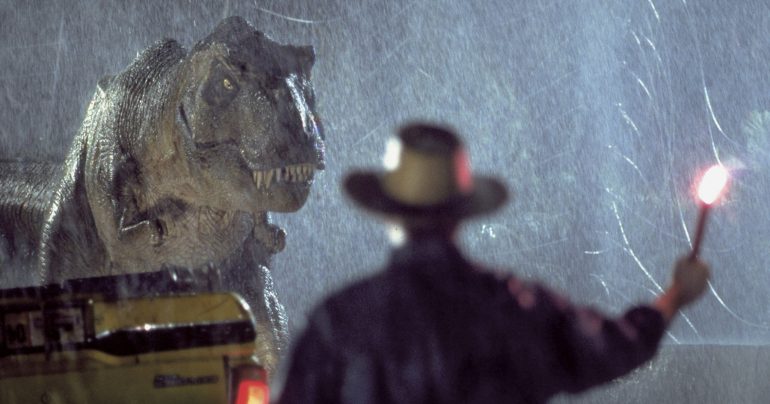 Tyrannosaurus rex z filmu Jurský park