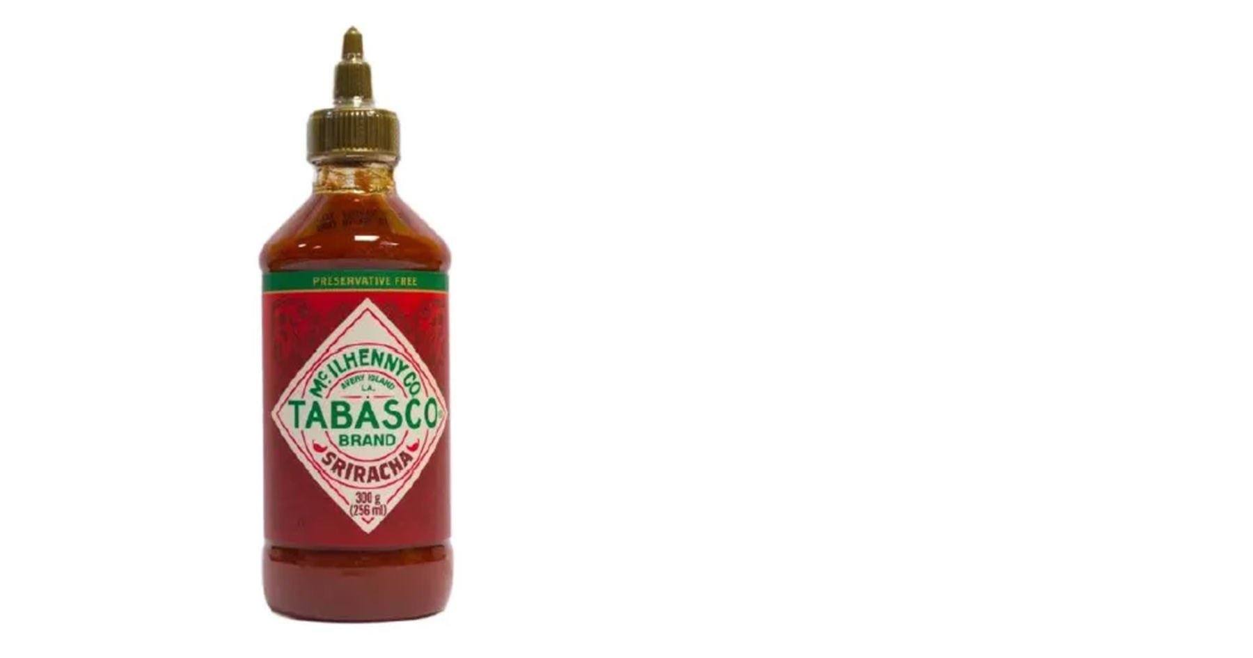 Tabasco fľaška