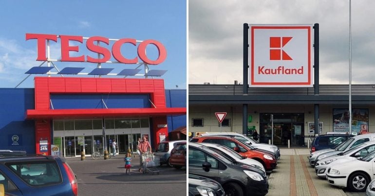Záber na reťazce Tesco a Kaufland