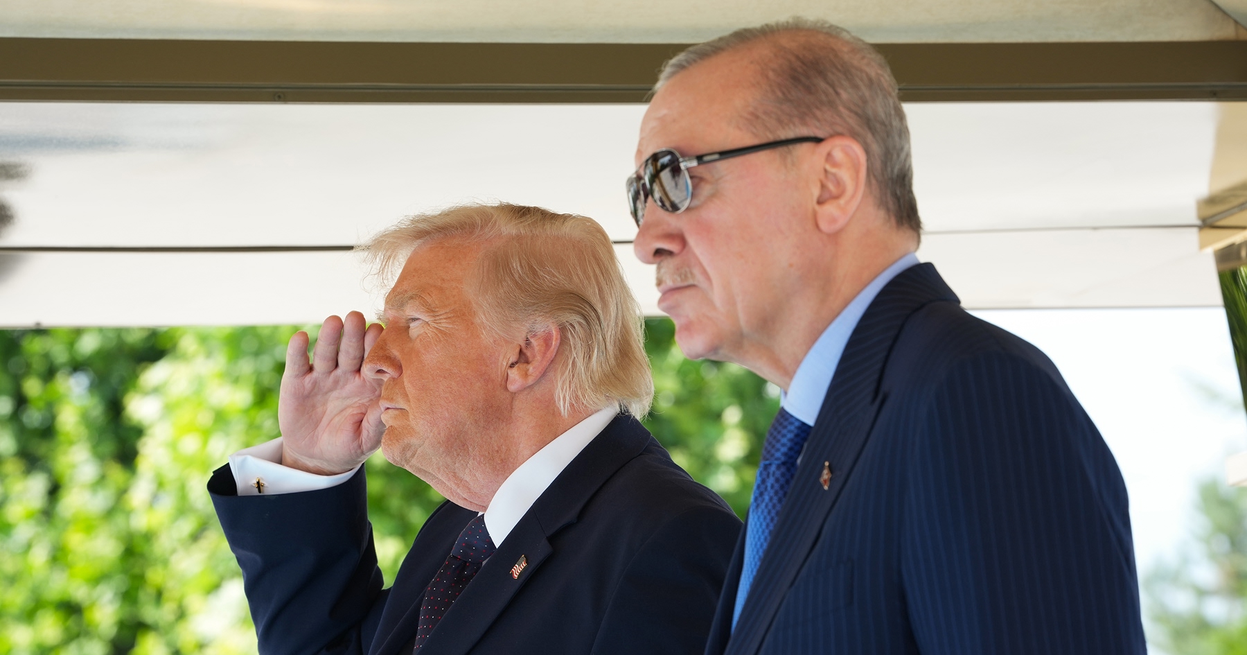 Na zábere Donald Trump a Recep Tayyip Erdogan v Ankare