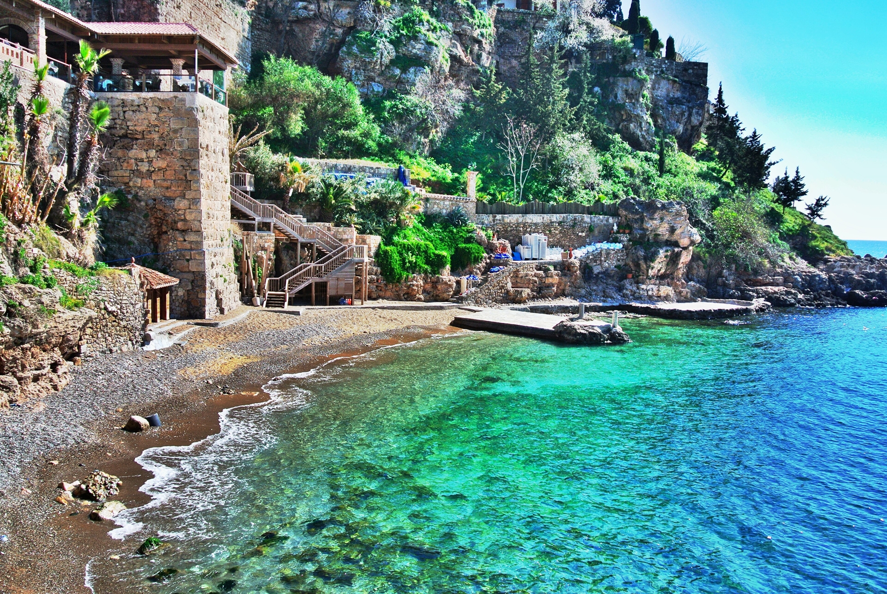 pláž Antalya Turecko