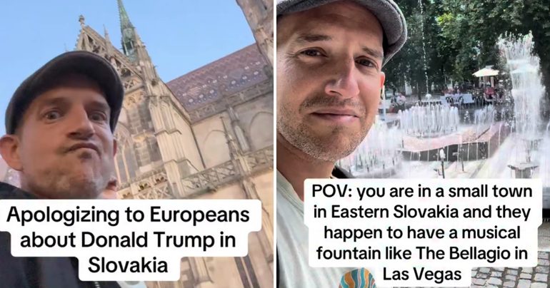 Americký turista v Košiciach