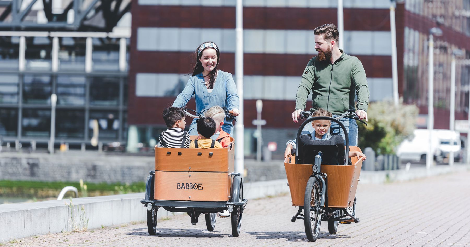 Bicykle značky Babboe