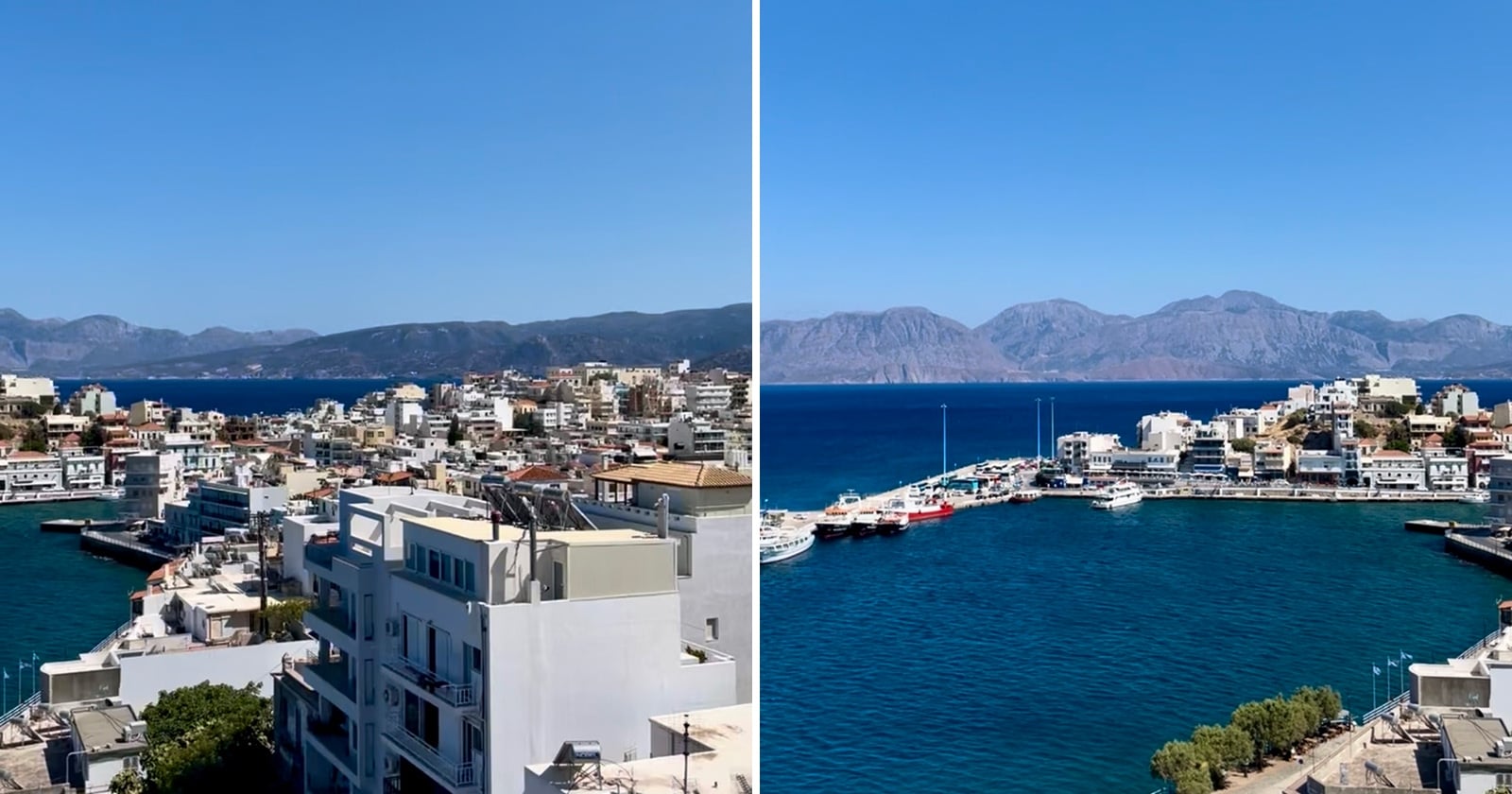 Pohľad na mesto Agios Nikolaos zhora