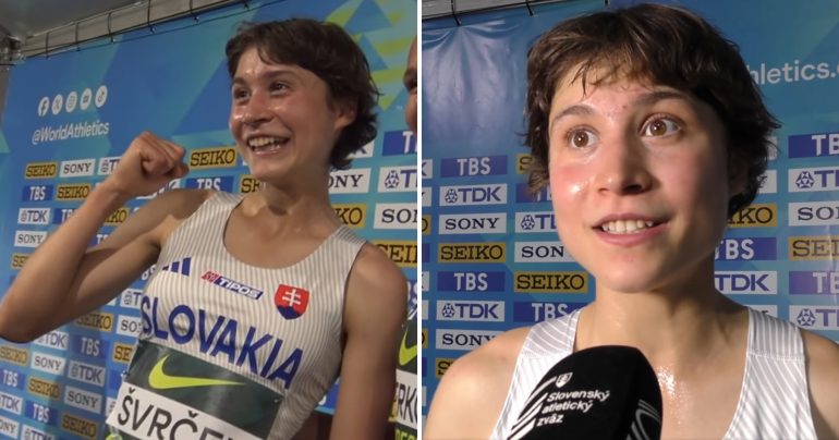 Slovenská atlétka Anna Švrček