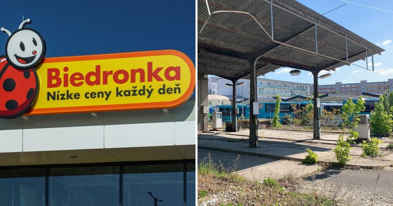 Budova prvej Biedronky v Nitre