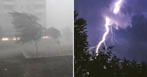 Pohľad na búrku
