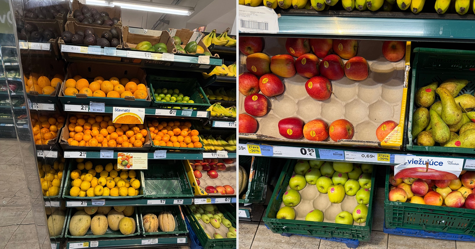 Ovocie v TESCO expres