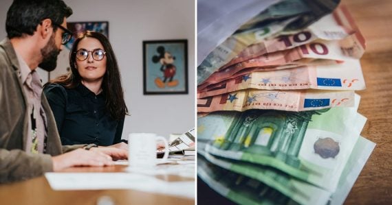 Kolegovia v práci a obáka s peniazmi