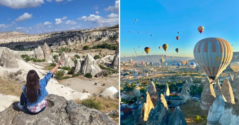 Let balónom v Cappadocii