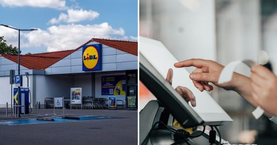 Ilustračná foto obchodu Lidl a pokladnice
