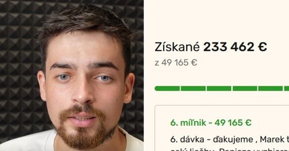 Aktivista Marek Mach a vyzbieraná suma na Donio