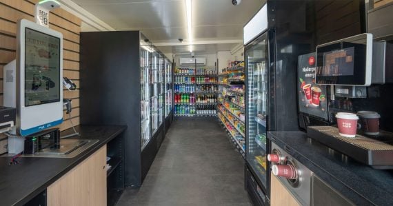 Automatizovaná predajňa Orlen Stop Cafe.