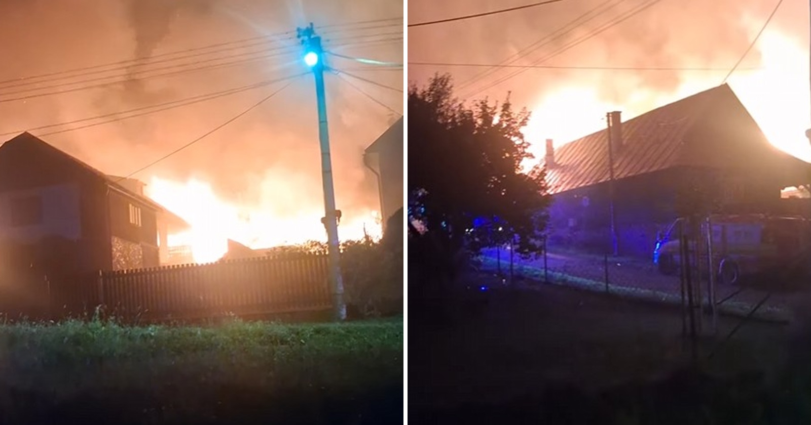 Požiar domov v Braväcoviach