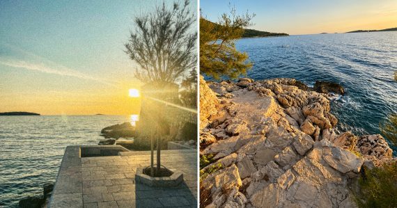 Promenáda a útes v Primoštene