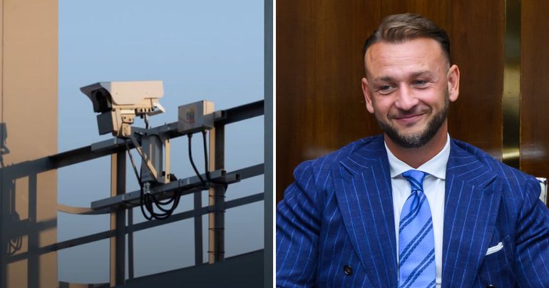 Záber na problémový radar as ministra vnútra