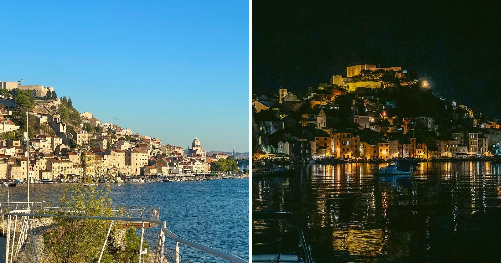 Pohľad na Šibenik z diaľky