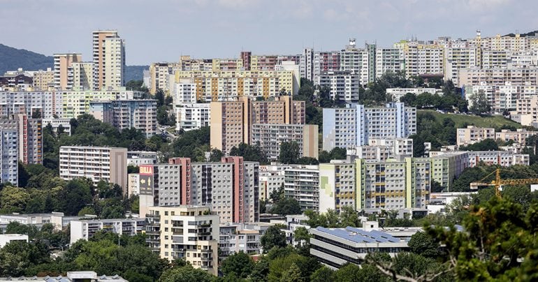 Pohľad na bratislavské sídlisko