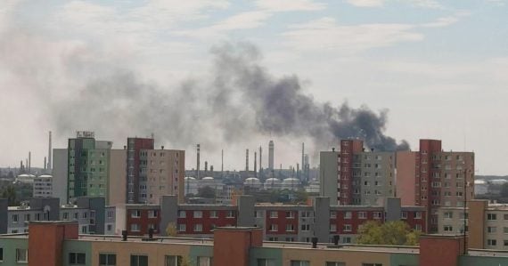 Požiar Slovnaftu v Bratislave