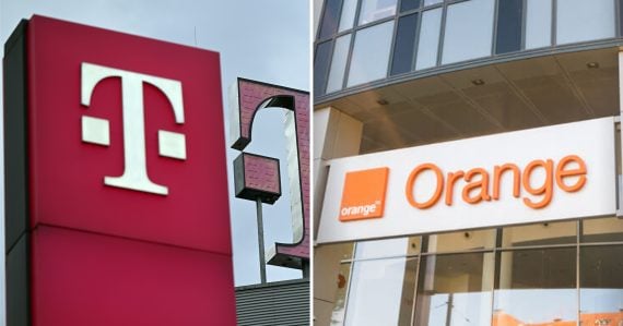 Logá spoločností Telekom a Orange