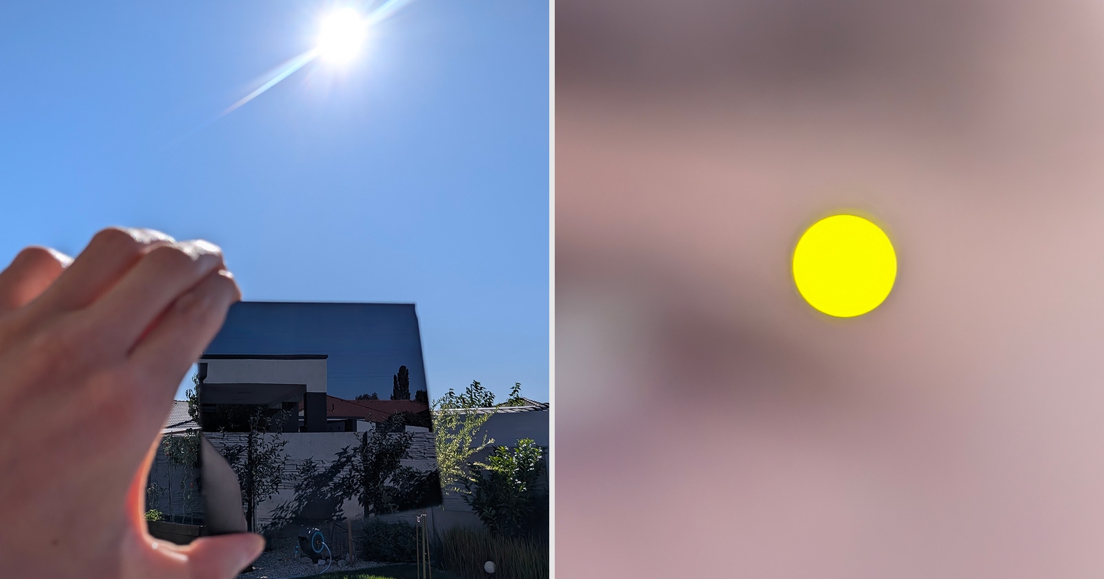 Zváračské sklíčko a pozorovanie Slnka