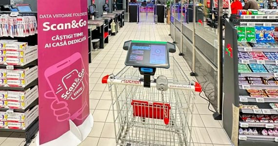Smart nákupný vozík Auchan