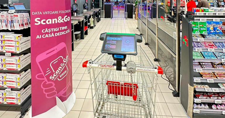Smart nákupný vozík Auchan
