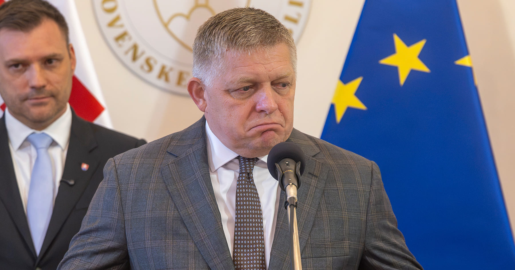 Premiér Robert Fico na tlačovej besede