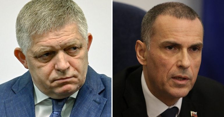 Robert Fico a Maroš Žilinka