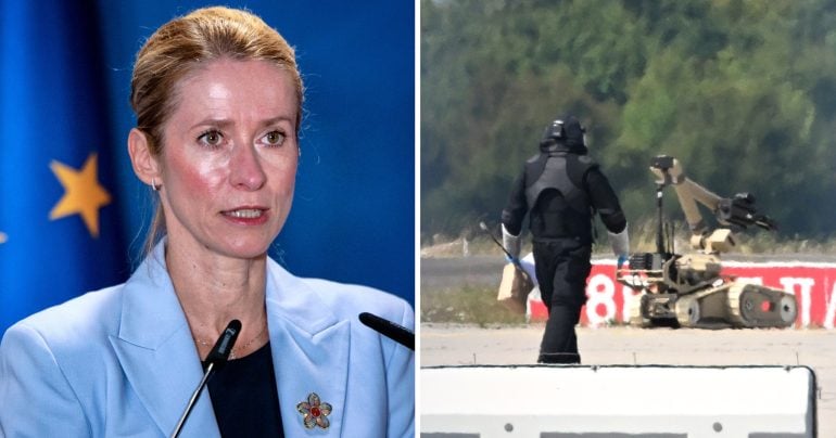 Kaja Kallasová a letisko v Lipsku