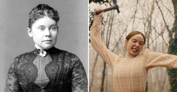 Skutočná Lizzie Borden a Lizzie Borden v seriáli na Netflixe