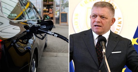 Tankovanie do auta a Robert Fico