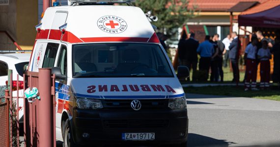 Sanitka na mieste útoku