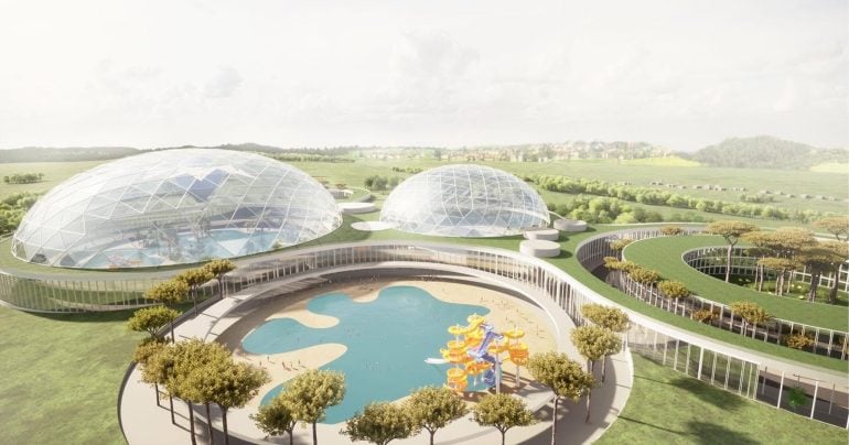 Vizualizácia košického akvaparku z roku 2022