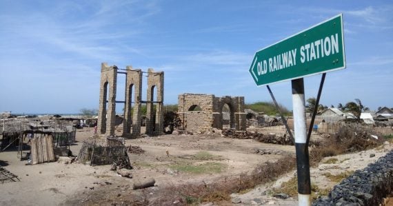 Ruiny mesta Dhanushkodi