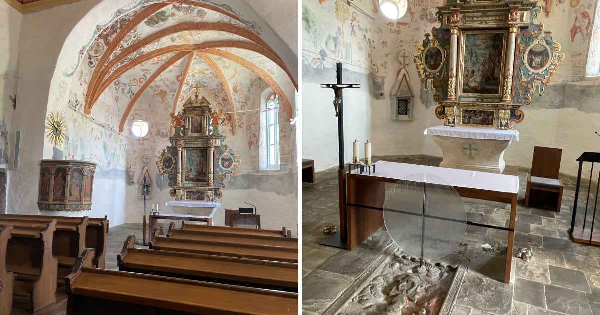 Vnútro kostola v Liptovskom Jáne