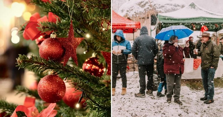 Vianočné ozdoby a trh v Lišove