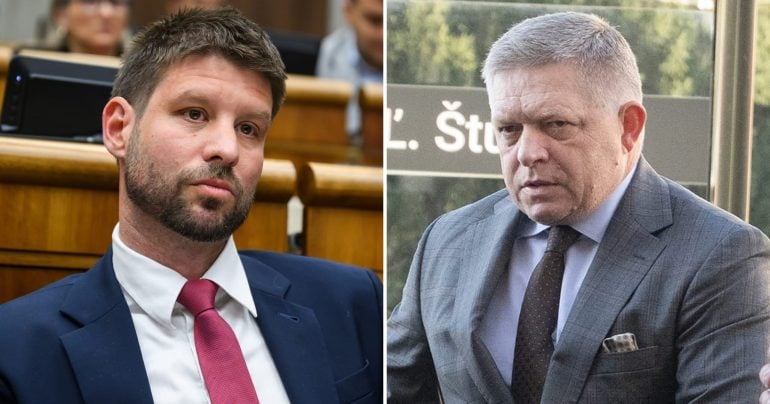 Michal Šimečka a Robert Fico