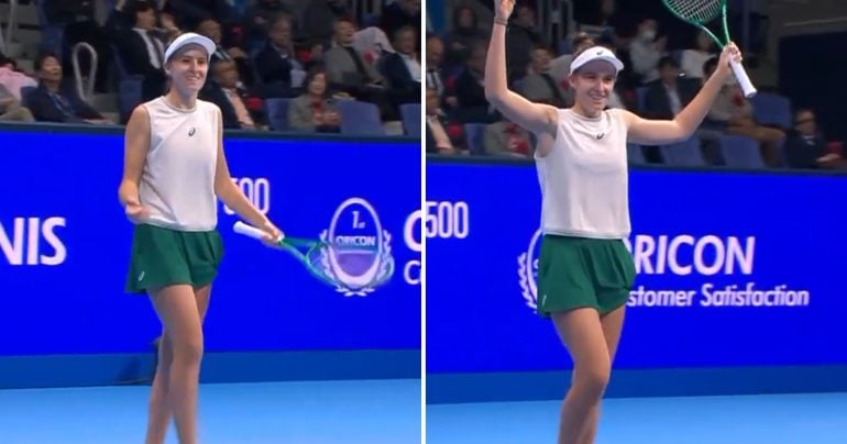 Mia Pohánková po víťazstve nad Osakovou