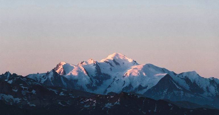 Pohlad na horu Mont Blanc