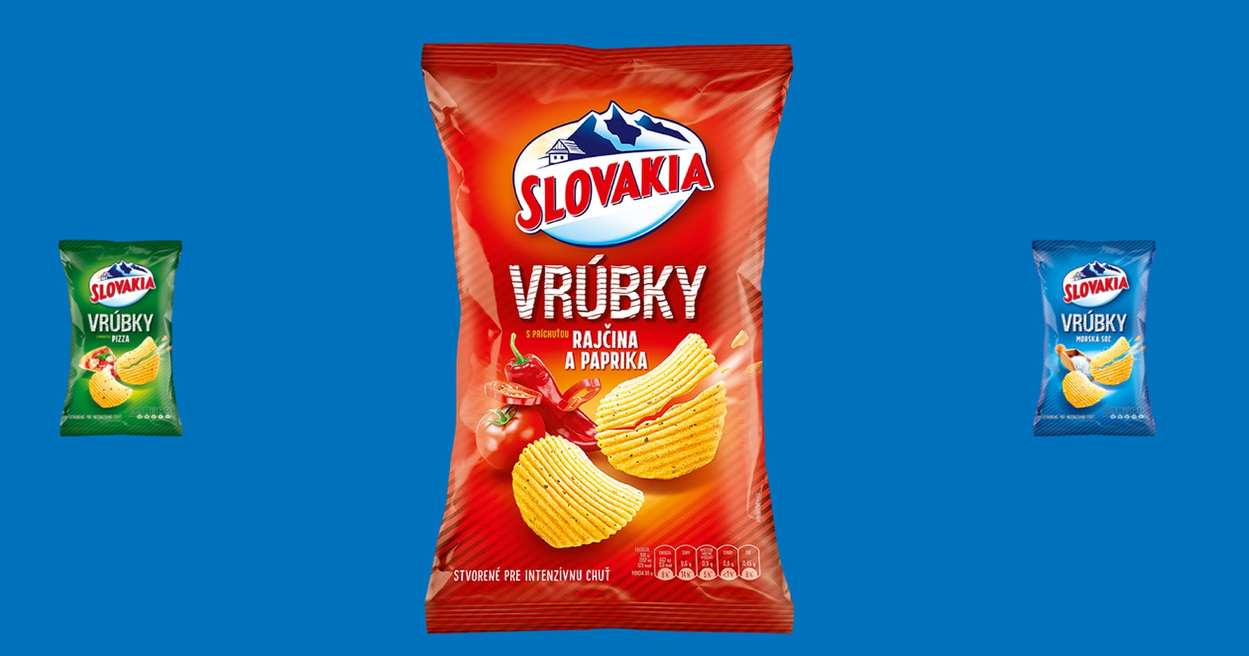 Vrúbkované chipsy Slovakia Chips
