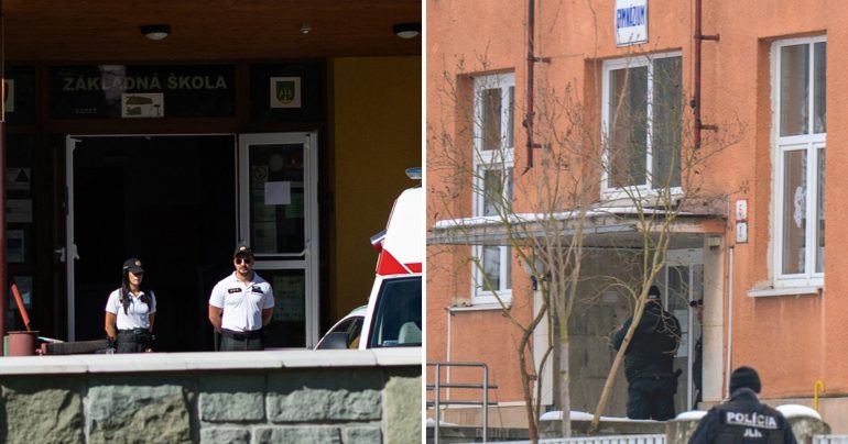 Zábery na budovy škôl v Staškove a v Spišskej Starej Vsi